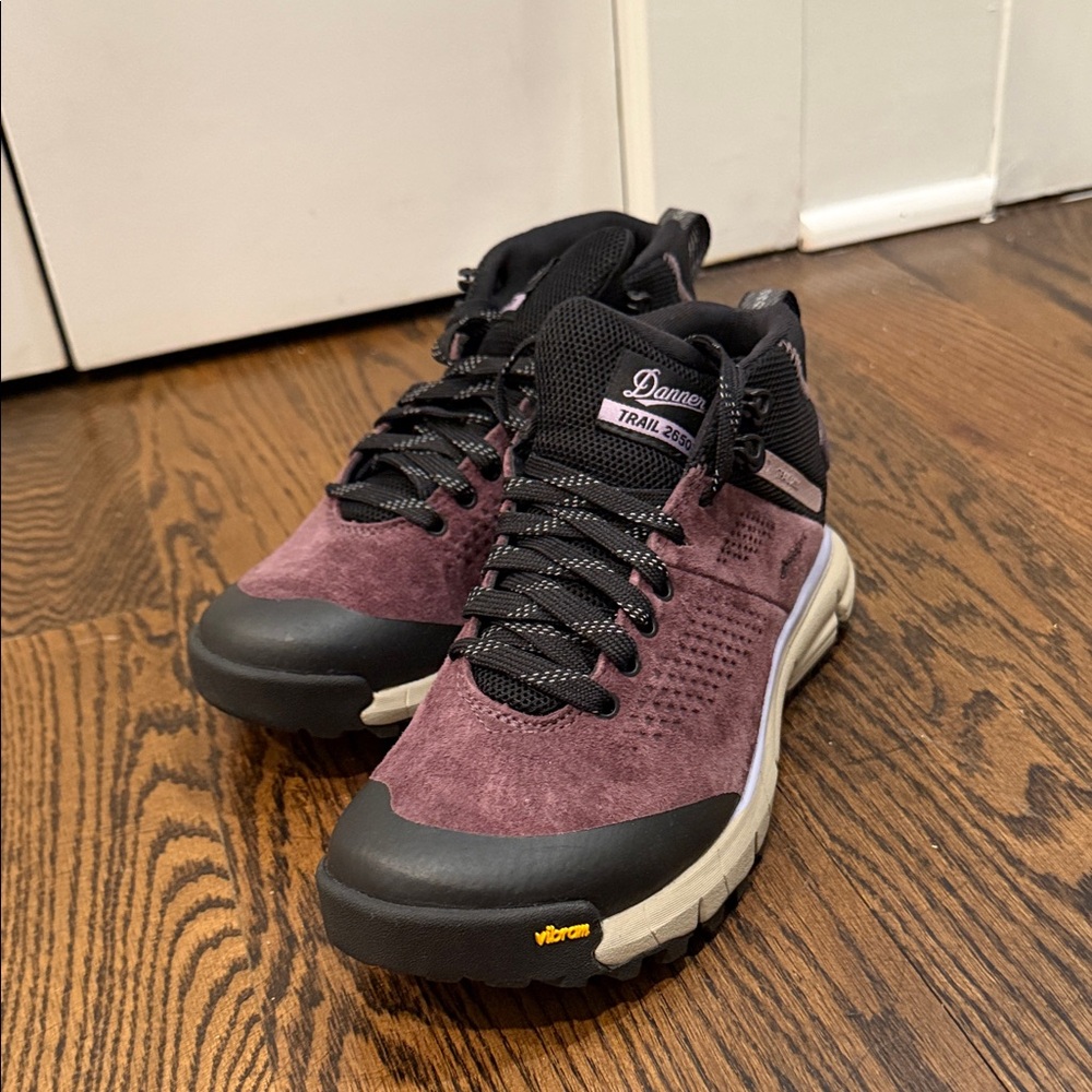 Danner Trail 2650 GREAT Burgundy Suede Trail Sneakers with Black Accents